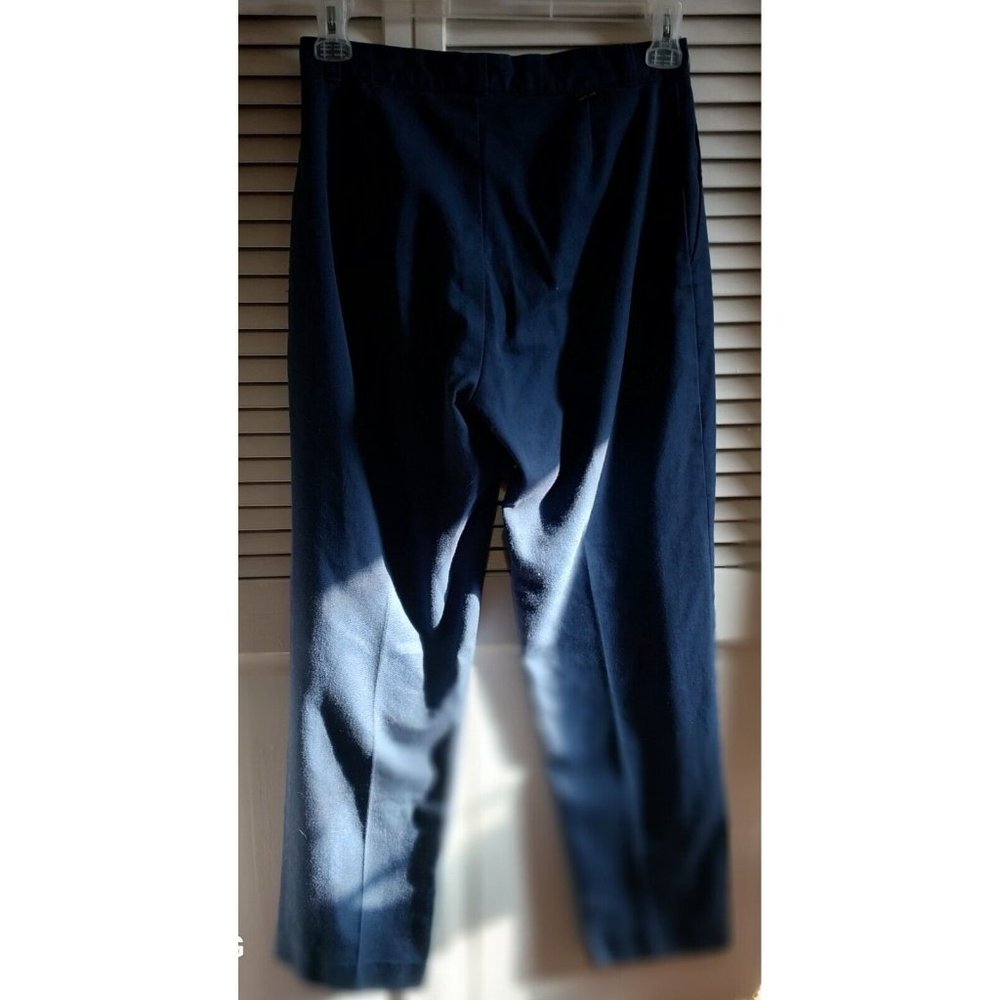 DC Vintage Navy Blue Pants Size 28 Waist Year 1980 Great Shape Side Pockets - Picture 2 of 6